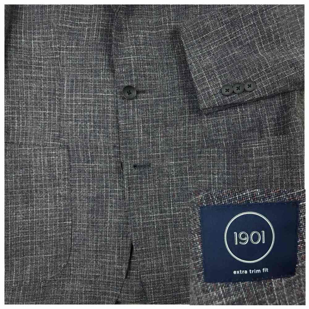 Mens Unstructured Hopsack Blazer Sport Coat 38R Patch Pocket Cotton Wool Plum